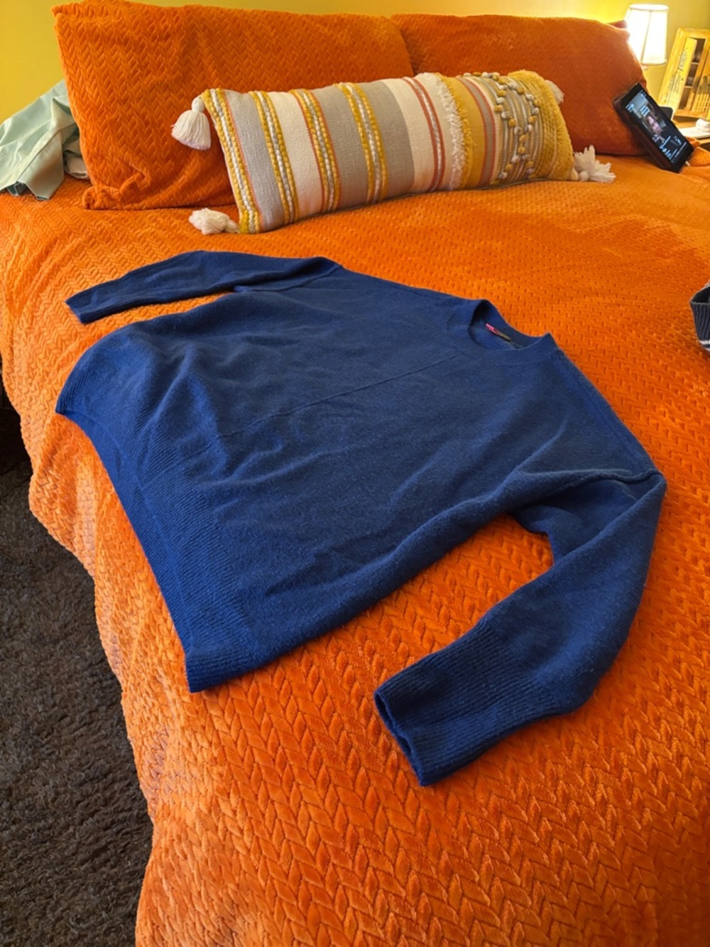 Vince Camuto Women's Royal Blue Crewneck Sweater